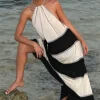 Pitusa Aegean Tiered Dress Ecru Fashion