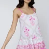 Juliet Dunn Cage Block Cami Dress Pink Pink Cage Block Discount