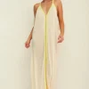 Pitusa Inca Sun Dress Ecru Sale