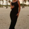 Pitusa Open Low Back Dress Black Best