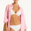 Sea Level Sunset Beach Shirt Pink Discount