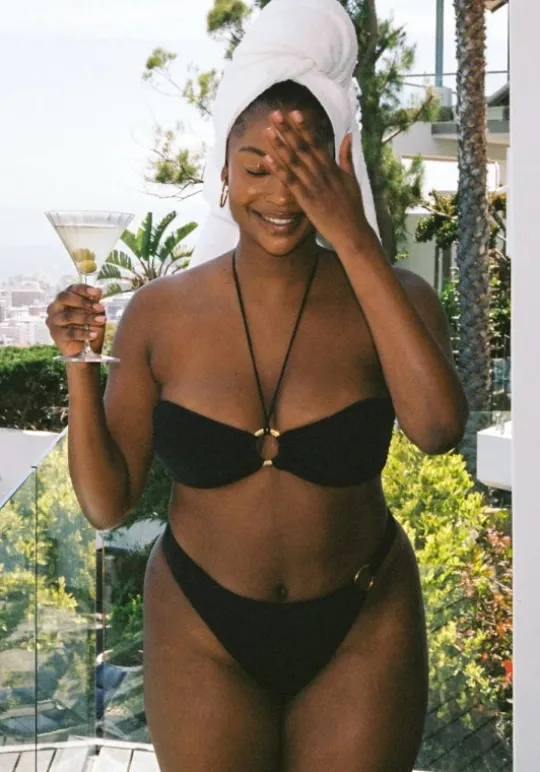 Away That Day Acapulco Bikini Black New