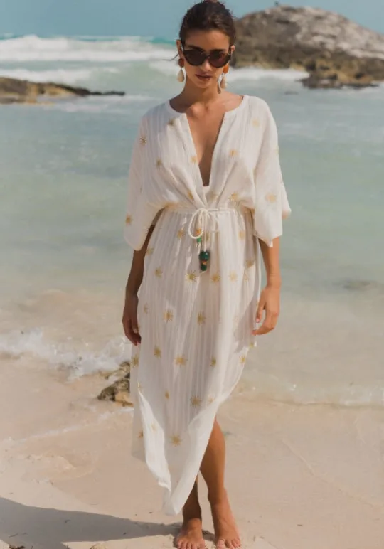 Sundress Addy Kaftan White Sale