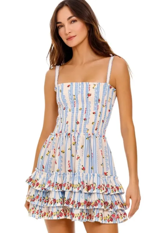 Agua Bendita Alamy Dress Citrus Discount