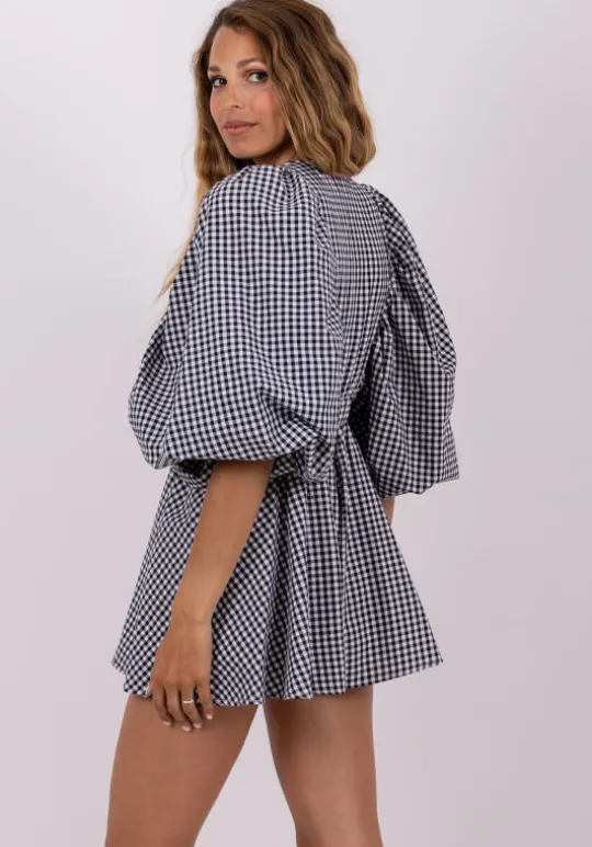 Sundress Alicia Jumpsuit Black Gingham Online