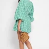 Sundress Alicia Jumpsuit Gingham Green Hot