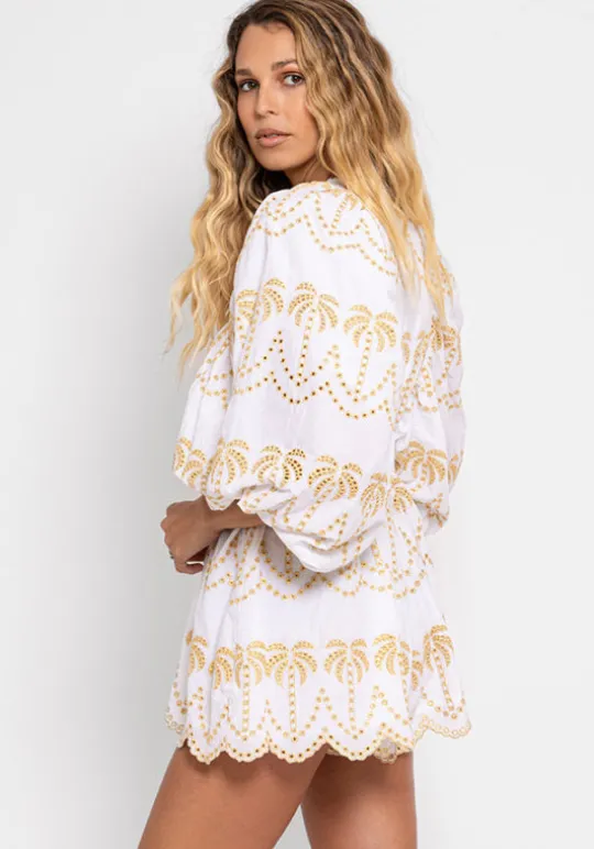 Sundress Alicia Jumpsuit Gold Palm Tree Discount