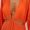 Vix Swimwear Allie Short Cover Up Marigold Fashion