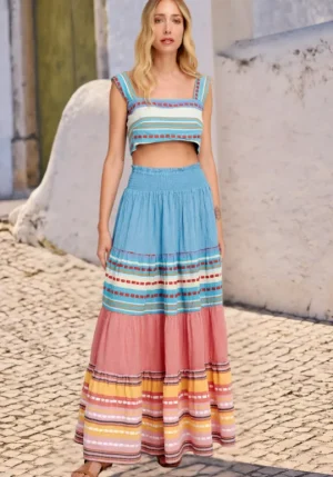 Pearl & Caviar Alonissos Maxi Skirt Online