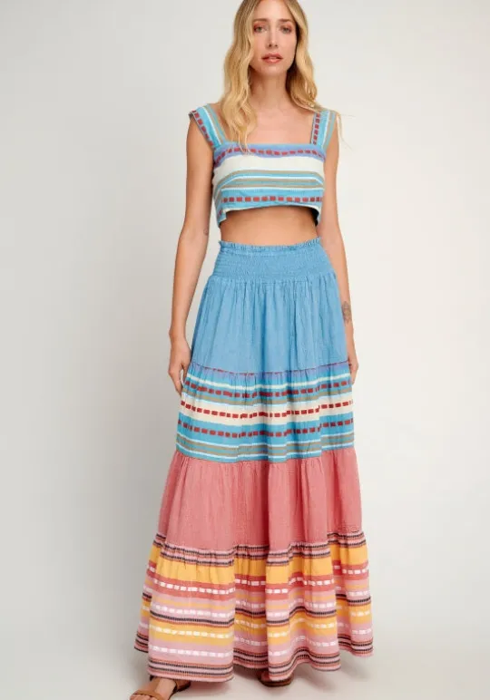 Pearl & Caviar Alonissos Maxi Skirt Online