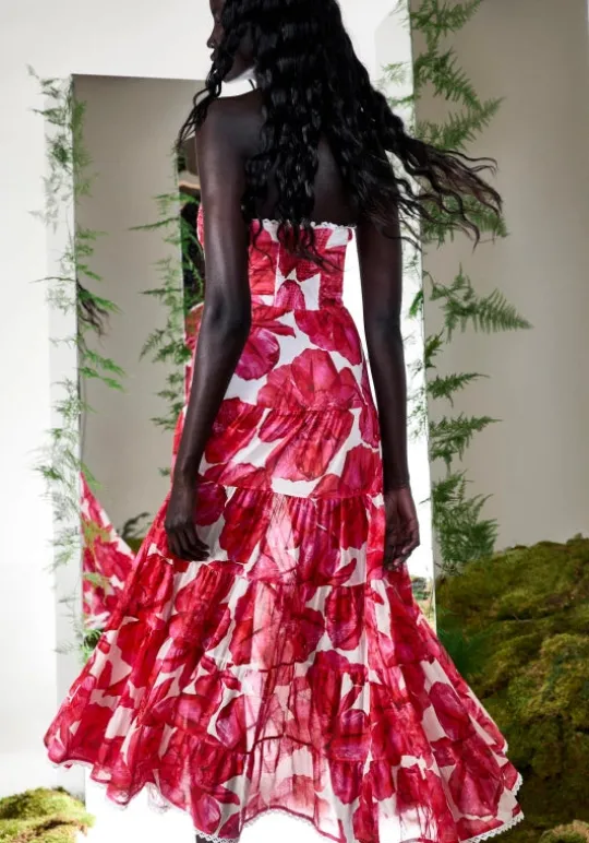 Charo Ruiz Ambar Long Dress White Blossom WhiteBlossom Clearance