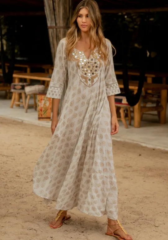 Miss June Andrea Dress White Sale