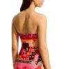 Seafolly Atlantis Bandeau One Piece Paradise Pink Fashion