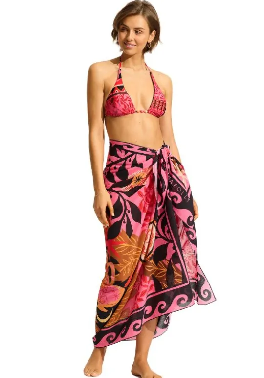 Seafolly Atlantis Sarong Paradise Pink Atlantis Pink Clearance