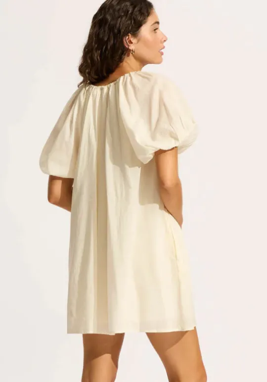 Seafolly Babydoll Dress Ecru Outlet