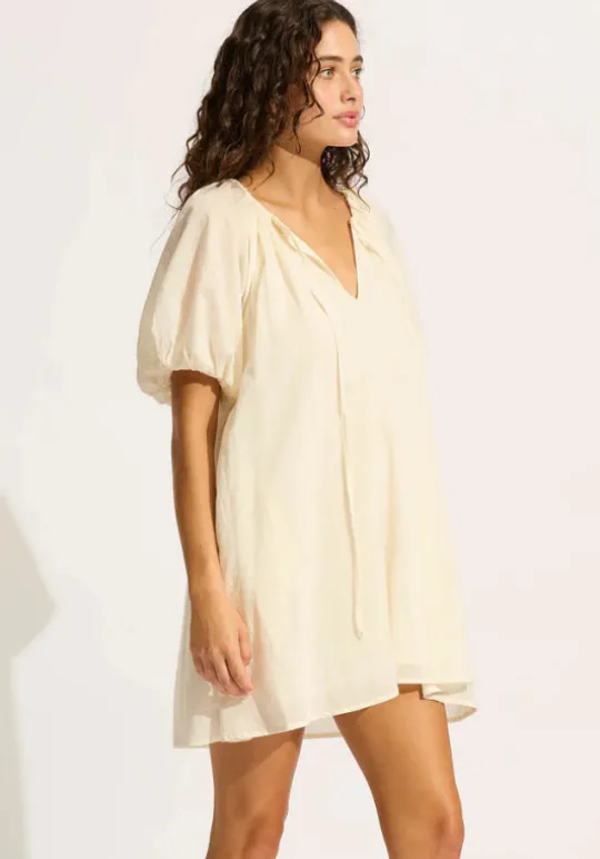 Seafolly Babydoll Dress Ecru Outlet