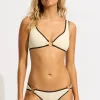 Seafolly Beach Bound Ring Front Bikini Ecru Discount