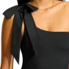 Seafolly Beau One Shoulder Swimsuit Black Discount
