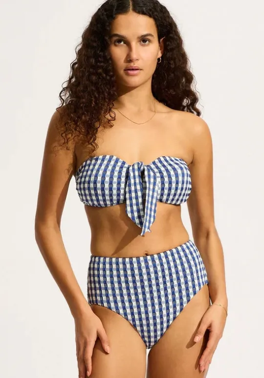 Seafolly Bella Bandeau Bikini Ultramarine Outlet