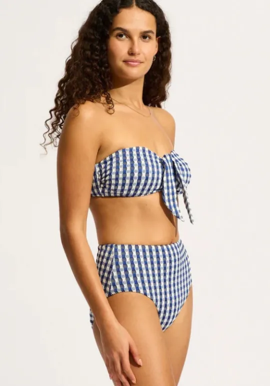 Seafolly Bella Bandeau Bikini Ultramarine Outlet