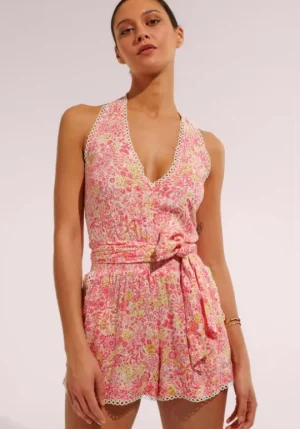 Poupette St Barth Beth Playsuit Pink Online