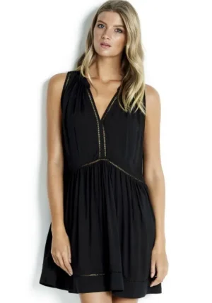 Seafolly Ladder Dress Black Best