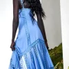 Charo Ruiz Blossel Long Dress Blue WashedBlue New