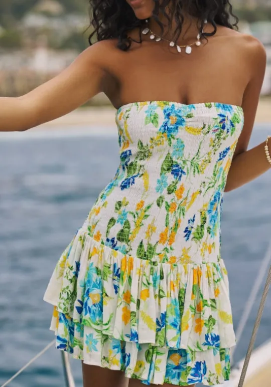 PQ Swim Marie Ruffle Dress Bluebell Sale