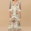 Farm Rio Boho Glam Maxi dress Discount