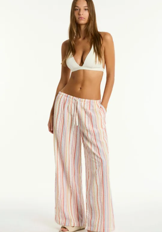 Sea Level Pant Boho Stripe Hot