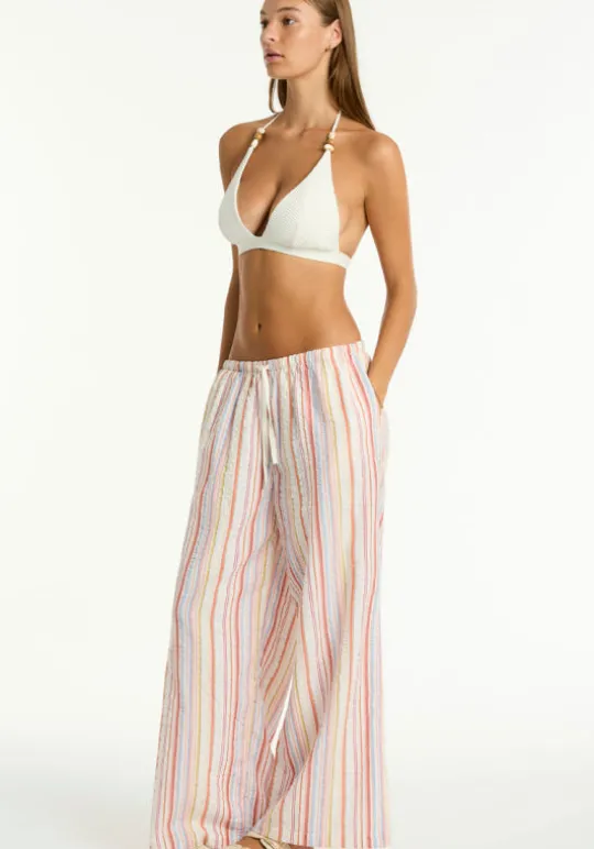 Sea Level Pant Boho Stripe Hot
