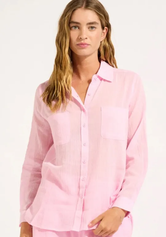 Seafolly Breeze Beach Shirt Blossom Fashion
