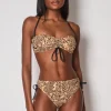 Naia Beach Brigitte Bandeau Bikini Golden Leopard GoldenLeopard Discount