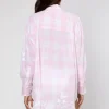 Juliet Dunn Butterfly Embroidery Shirt Pink Discount