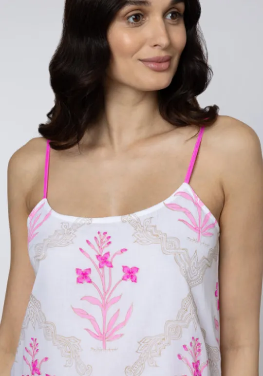 Juliet Dunn Cage Block Cami Dress Pink Pink Cage Block Discount