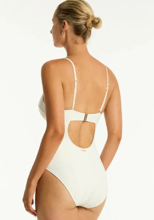 Sea Level Caracus Balconette Swimsuit Coconut New