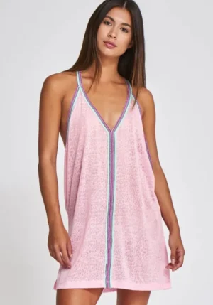 Pitusa Cheetah Mini Dress Light Pink Hot