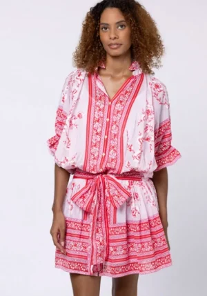 Juliet Dunn Cherry Blossom Blouson Dress CherryBlossom Best