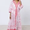 Juliet Dunn Cherry Blossom Loose Maxi Dress CherryBlossom Sale