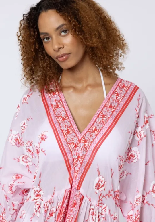 Juliet Dunn Cherry Blossom Loose Maxi Dress CherryBlossom Sale