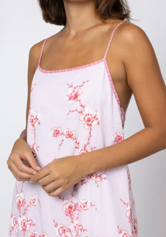 Juliet Dunn Cherry Blossom Strappy Maxi Dress CherryBlossom Discount