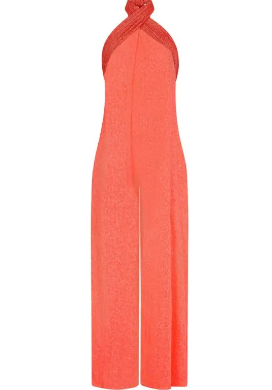 Pitusa Colour Block Jumpsuit Watermelon Black Fashion