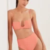 Vix Swimwear Cora Bandeau Bikini Coral Online