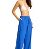 Seafolly Crinkle Beach Trousers Azure New