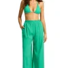 Seafolly Crinkle Beach Trousers Jade Outlet