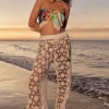 Seafolly Crochet Side Split Pant Hot