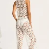 Seafolly Crochet Side Split Pant Hot