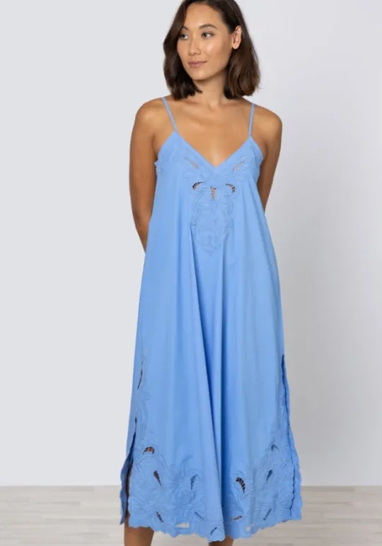 Juliet Dunn Cut Out Maxi Dress Periwinkle Online