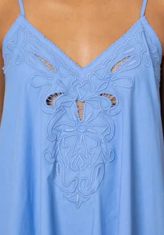 Juliet Dunn Cut Out Maxi Dress Periwinkle Online