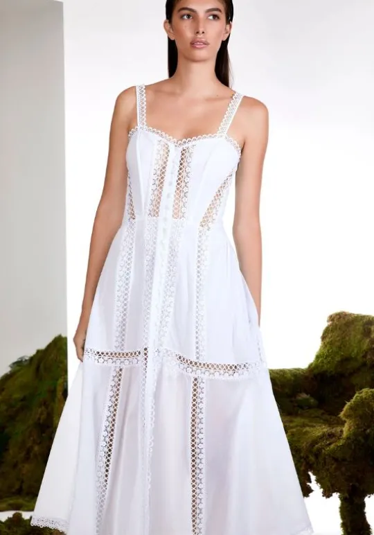 Charo Ruiz Dafelle Long Dress White Discount